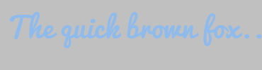 Image with Font Color 8FBBEC and Background Color C0C0C0